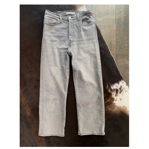 Levi’s Ribcage Straight Ankle Jeans Gray, 29